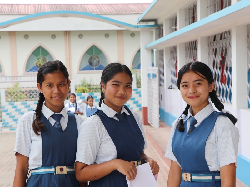 Students of Holy Cross Umkiang