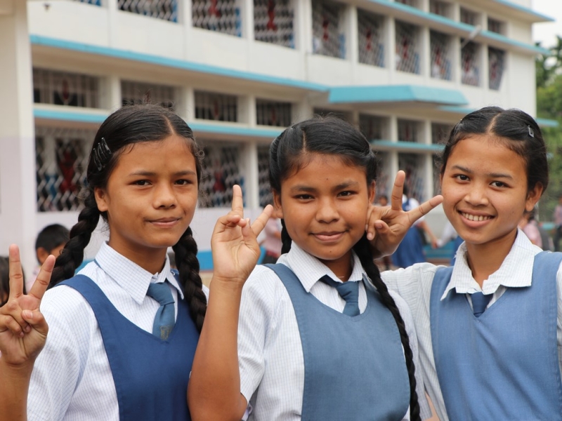 Students of Holy Cross School Umkiang